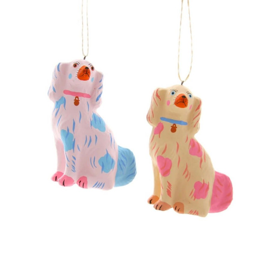 Christmas * | Cody Foster & Co. Christmas Preorder: Pastel Staffordshire Dog Ornament 4.25