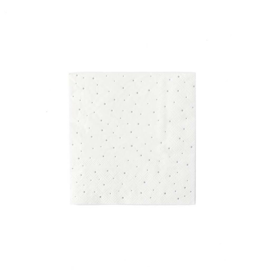 Christmas * | My Mind'S Eye Winter White Mini Dot Napkins Party