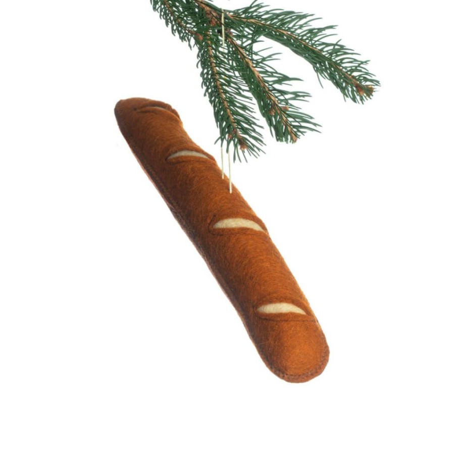 Christmas * | Silk Road Bazaar Felt Baguette Ornament