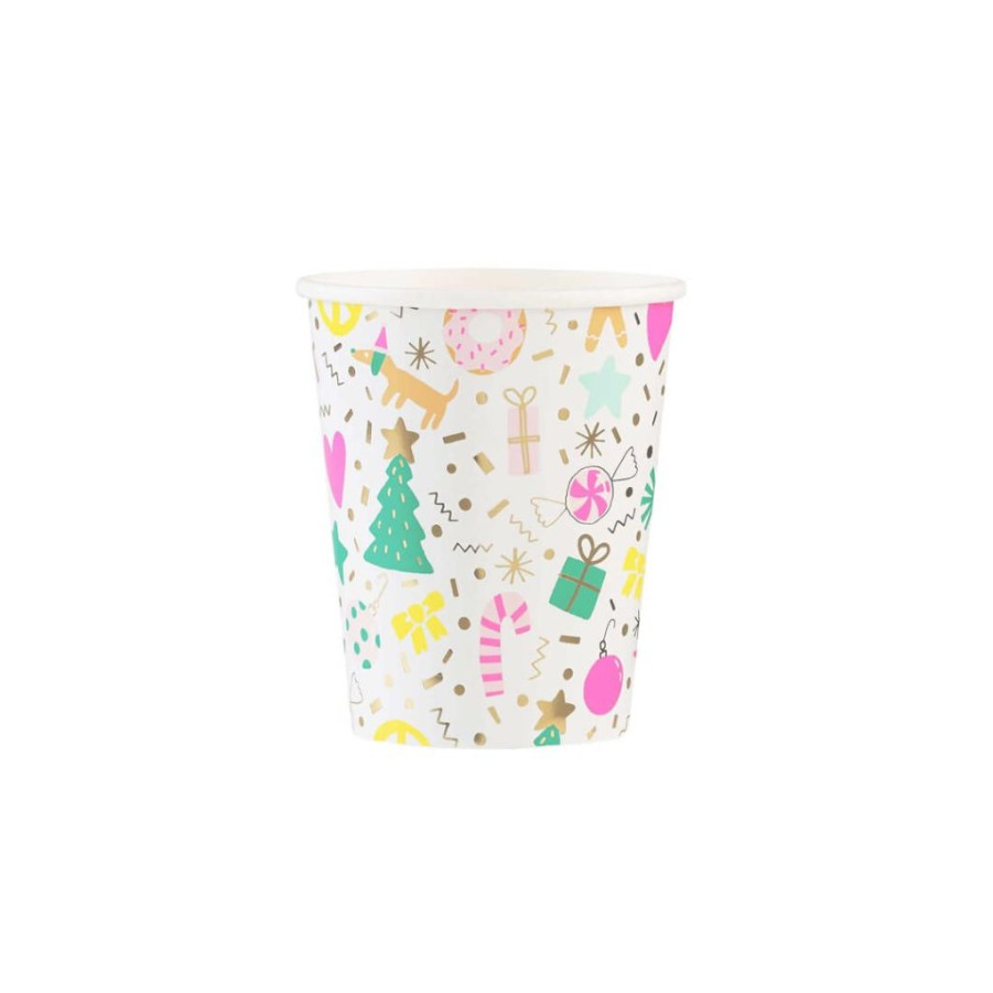 Christmas * | Daydream Society Merry + Bright Christmas Holiday Party Cups