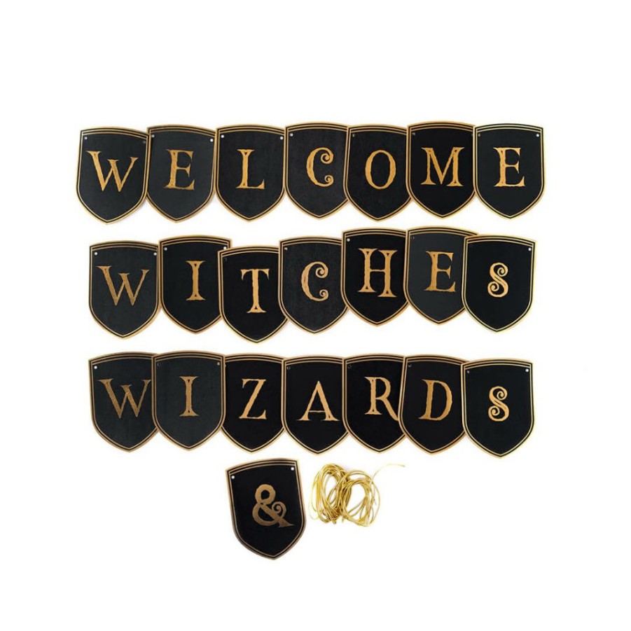 Halloween * | My Mind'S Eye Party Spellbound Welcome Witches & Wizards Banner