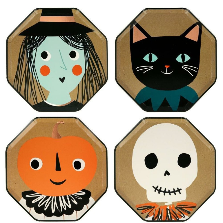 Halloween * | Meri Meri Party Vintage Halloween Side Plates