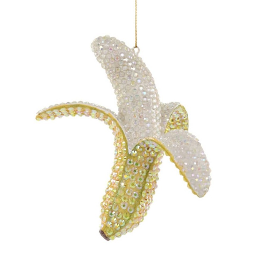 Christmas * | Cody Foster & Co. Christmas Preorder: Rhinestone Banana Ornament, 5.75