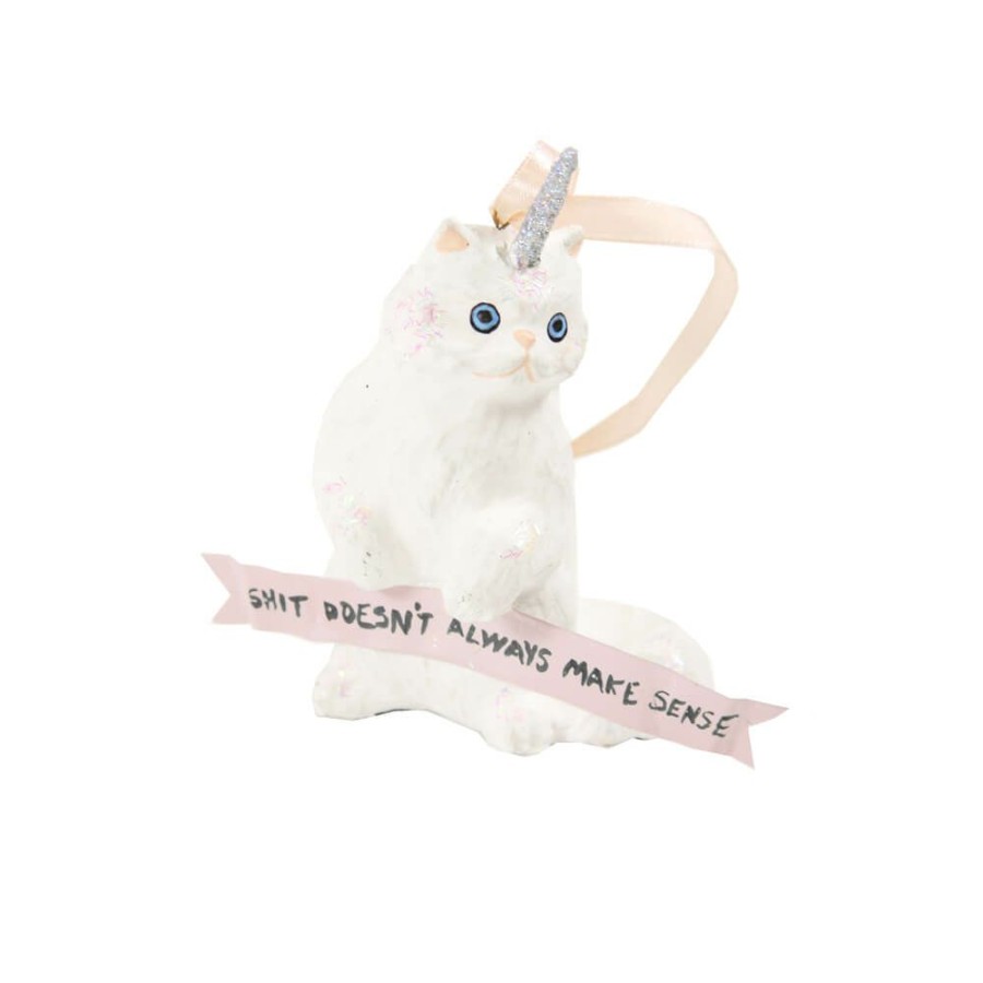 Christmas * | Cody Foster & Co. Christmas Magical Fantastical Unicorn Kitten Ornament 3.75