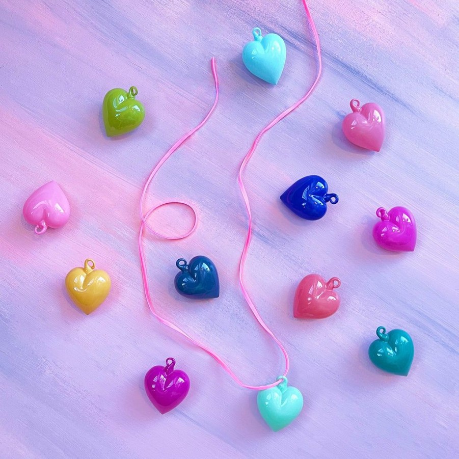 Christmas * | Bubblegum-Market.Myshopify.Com Glitterville Studios Valentine'S Day Small Heart Ornament Set (Set Of 12) Ornaments