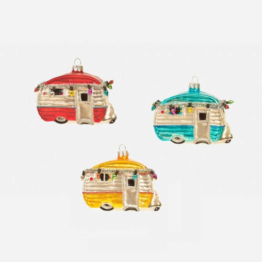 Christmas * | One Hund 80 Degrees Christmas Retro Trailer Ornament 3