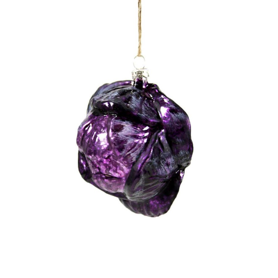 Christmas * | Cody Foster & Co. Christmas Preorder: Purple Cabbage Ornament, 4