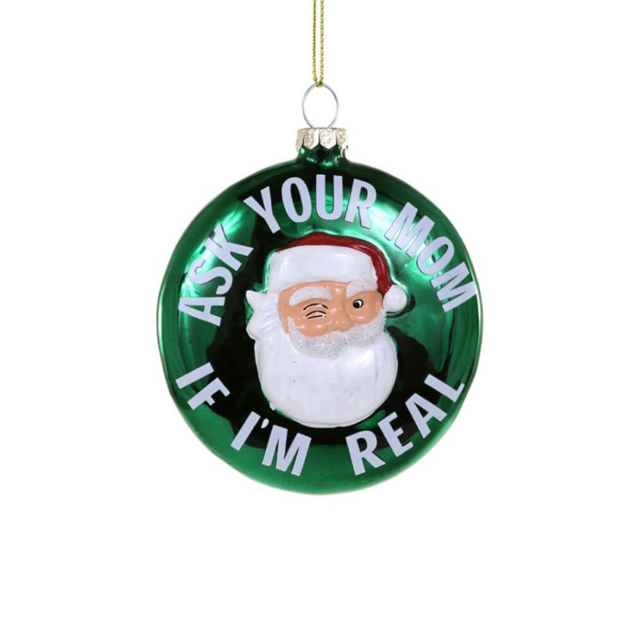 Christmas * | Cody Foster & Co. Christmas Preorder: Winking Santa Ornament 5