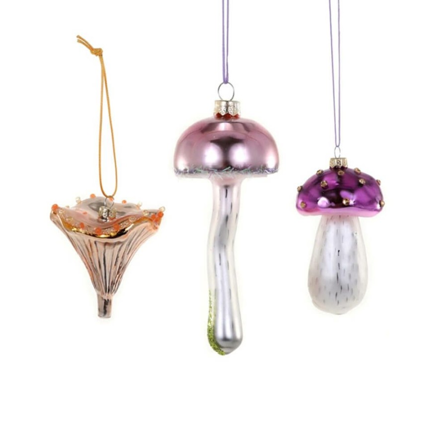 Christmas * | Cody Foster & Co. Preorder: Enchanted Toadstools Ornaments (Set Of 3)