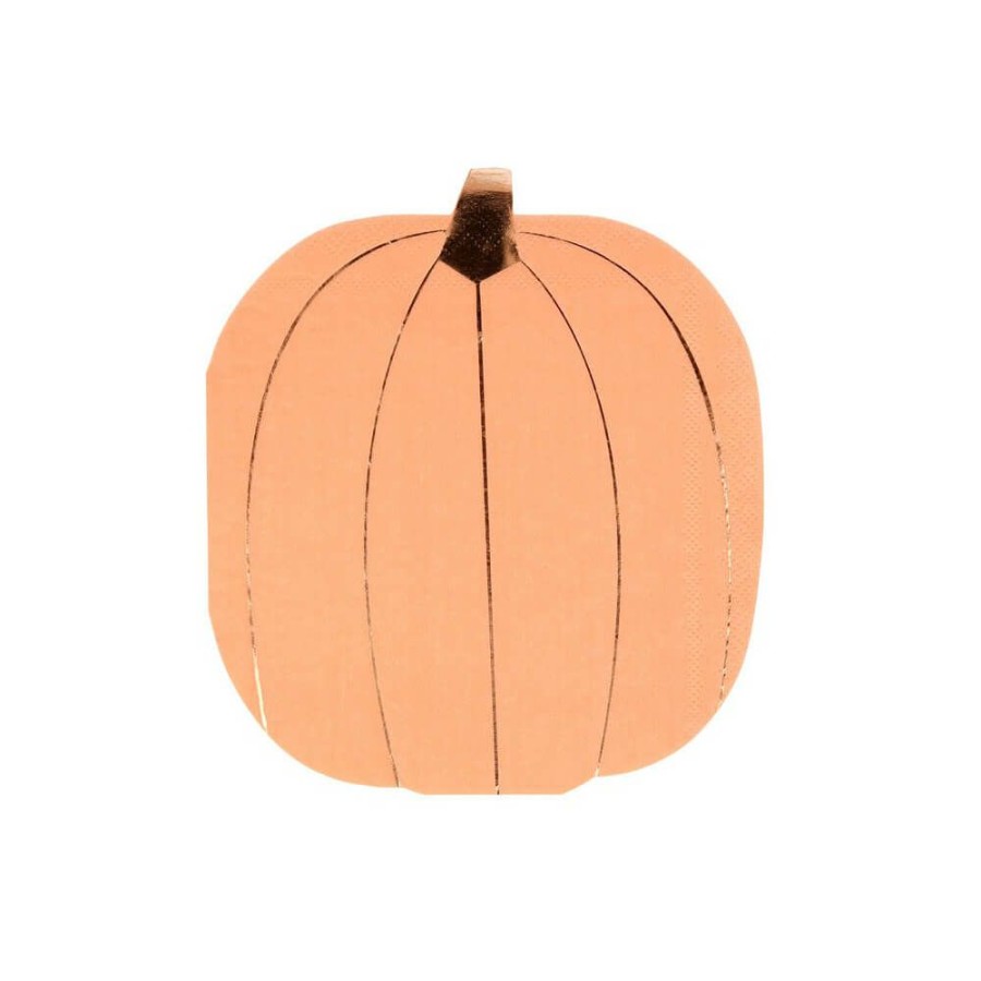 Halloween * | Meri Meri Party Pastel Halloween Pumpkin Napkins