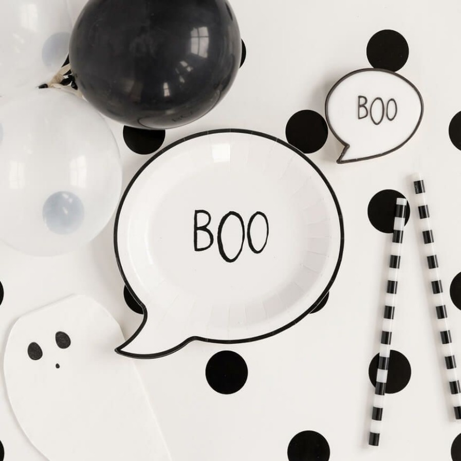 Halloween * | My Mind'S Eye Happy Haunting Halloween Boo Plate 7 Party