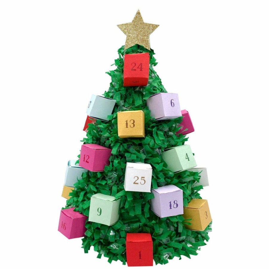 Christmas * | Tops Malibu Merry Advent Calendar Christmas Tree Pinata