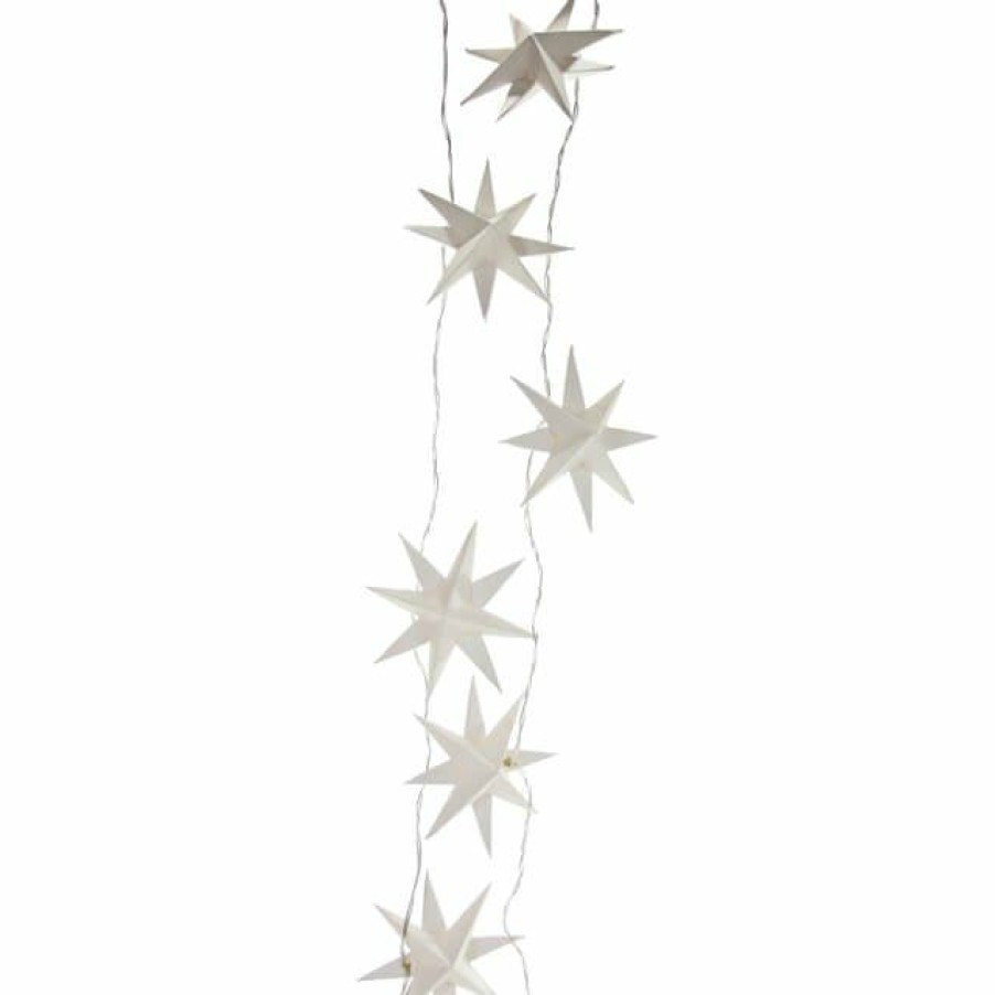 Christmas * | Cody Foster & Co. Christmas Lighted Paper Star Garland