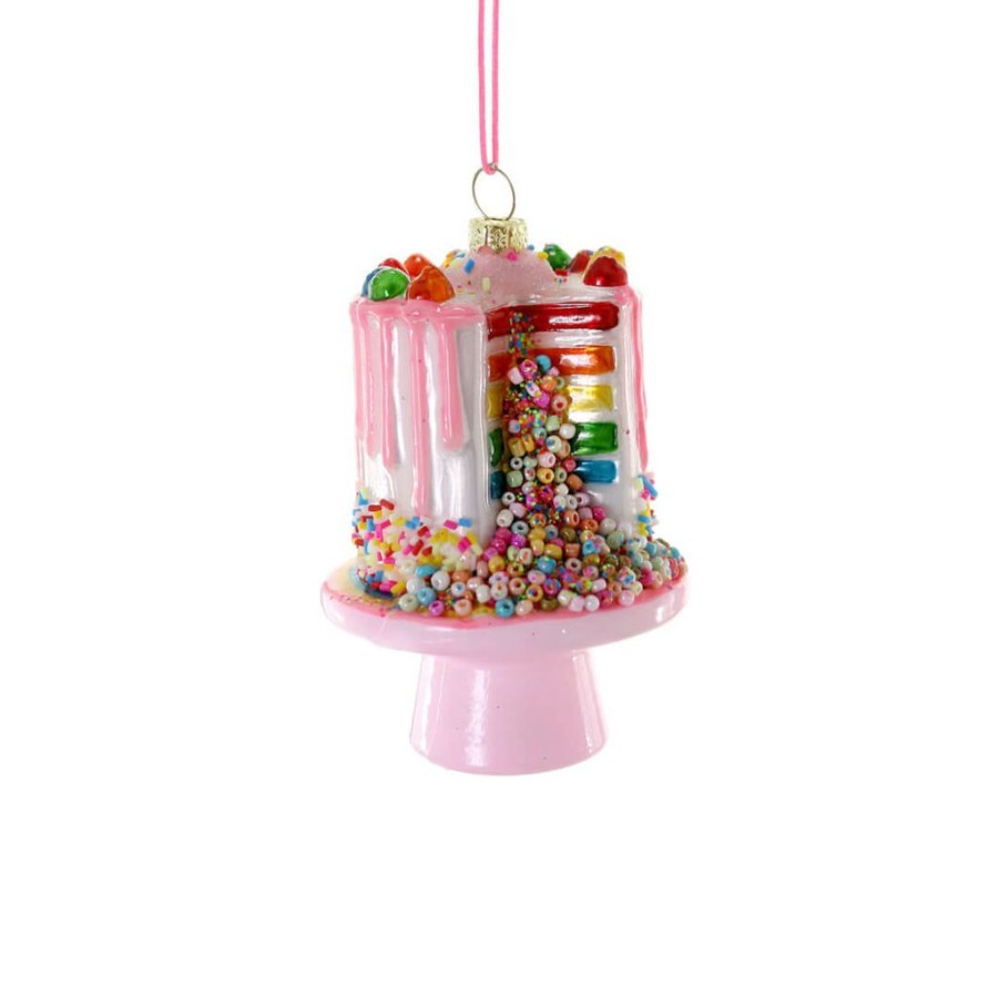 Christmas * | Cody Foster & Co. Explosion Confetti Cake Ornament 4.25 Christmas