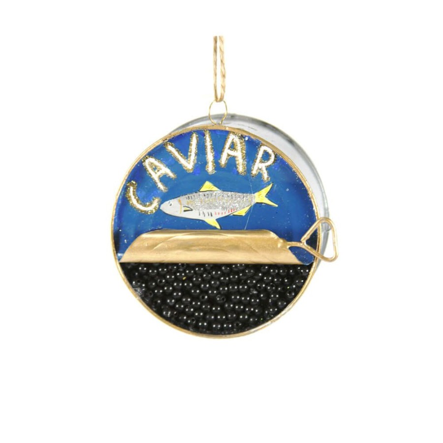 Christmas * | Cody Foster & Co. Caviar Tin Ornament 3