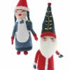 Christmas * | Cody Foster & Co. Christmas Stitchery Mr & Mrs Santa Felt Ornament Set