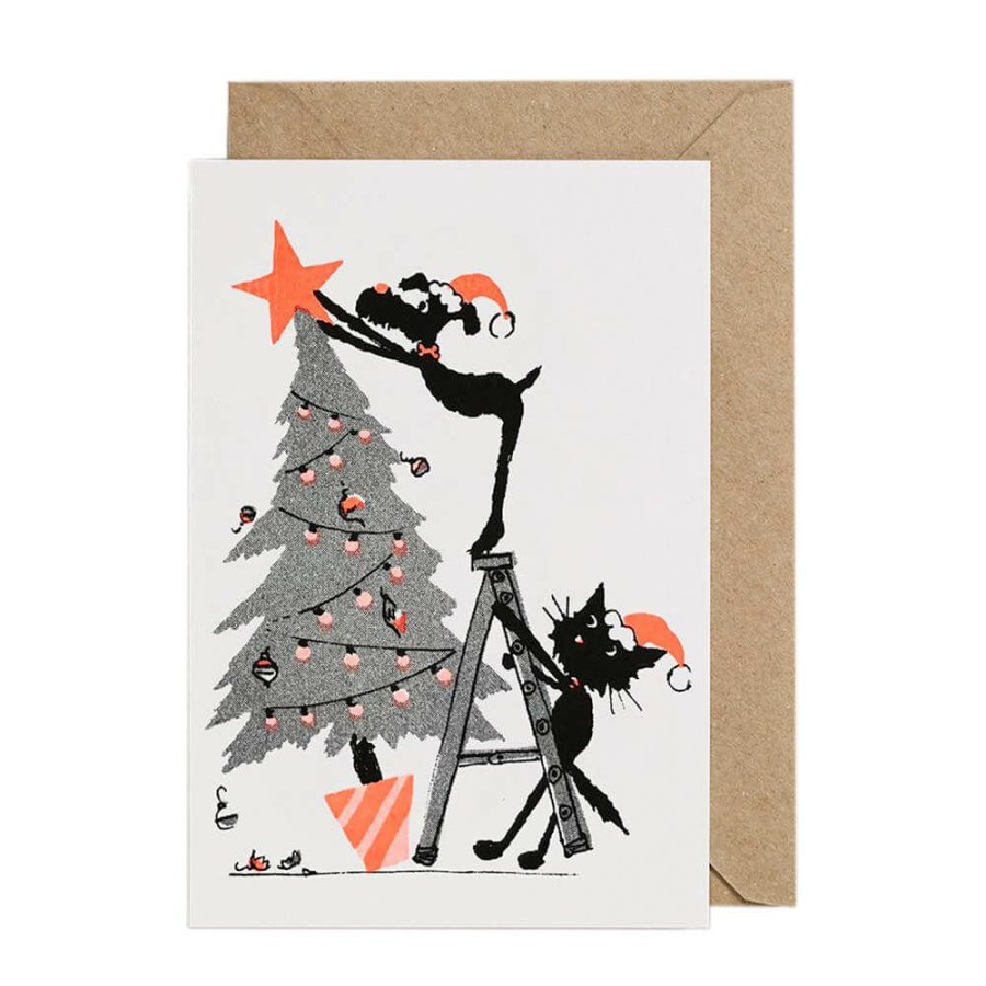 Christmas * | Petra Boase Ltd Cards + Gift Wrap Christmas Tree Decorating Card