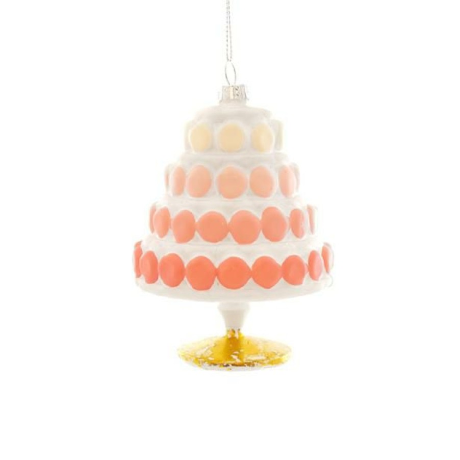 Christmas * | Cody Foster & Co. Gradient Macaron Cake Ornament 4.25 Christmas