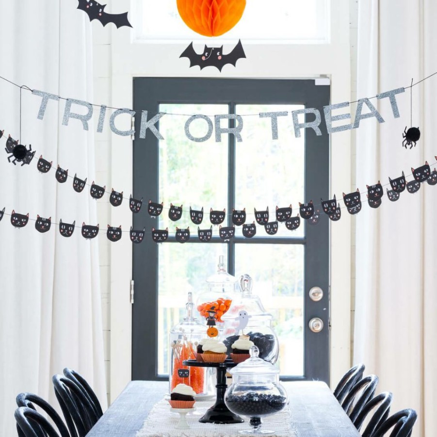 Halloween * | My Mind'S Eye Black Cat Party Banner