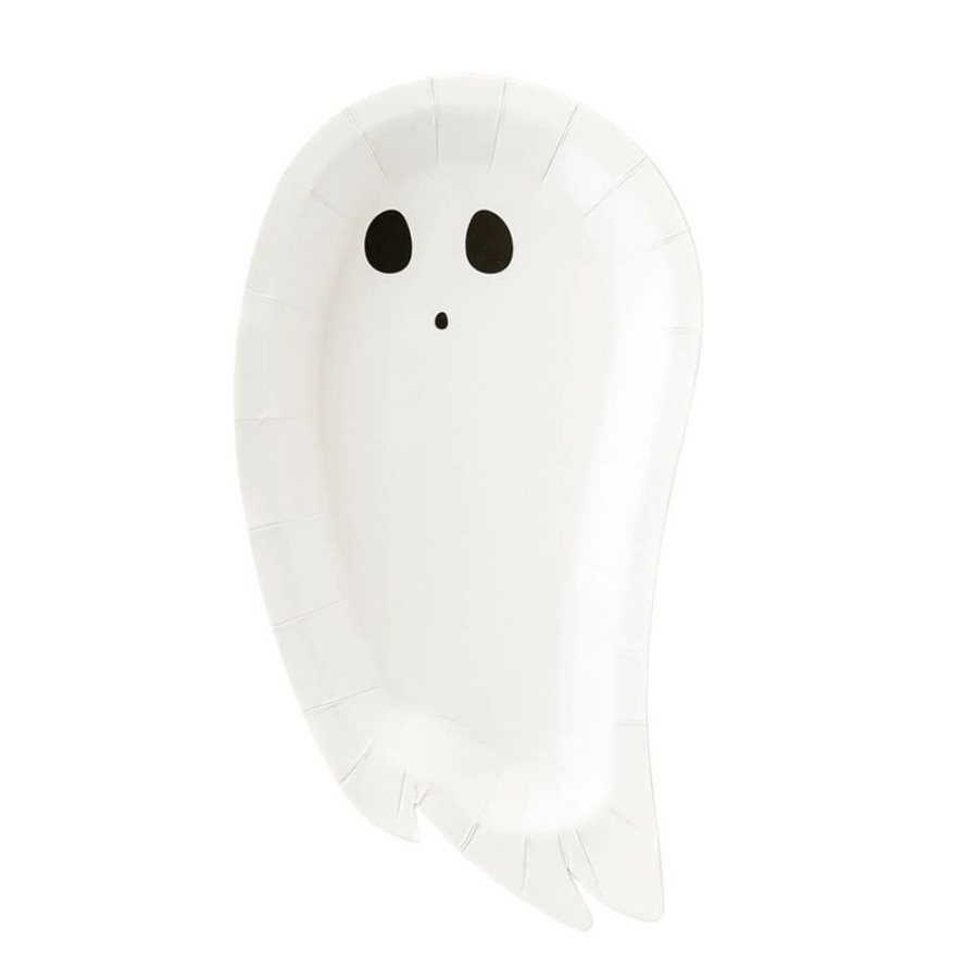 Halloween * | My Mind'S Eye Preorder: Happy Haunting Ghost Shaped Plates 9