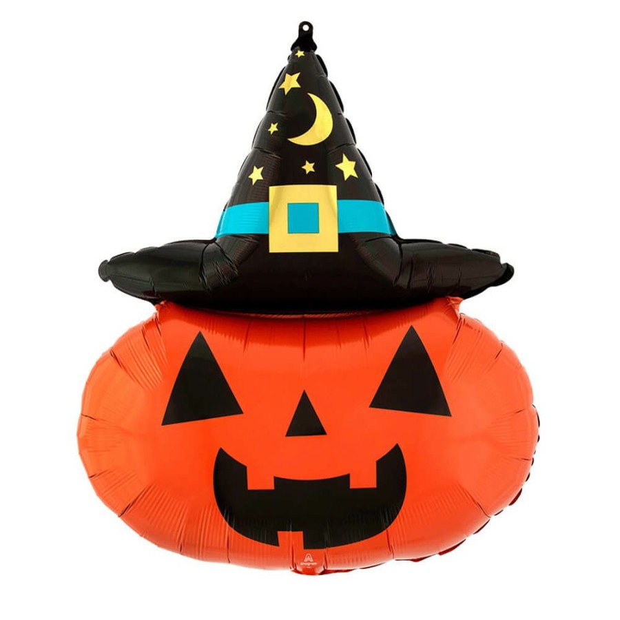 Halloween * | Burton + Burton Party Supershape Witchy Pumpkin Foil Balloon 28