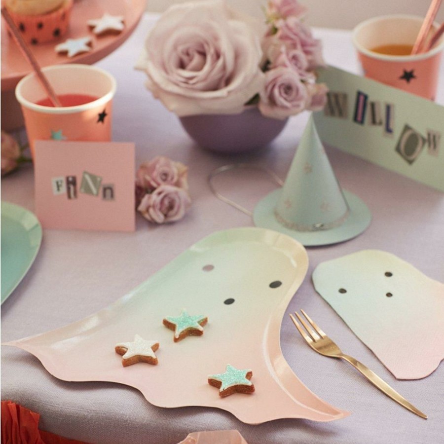 Halloween * | Meri Meri Party Pastel Ghost Plates