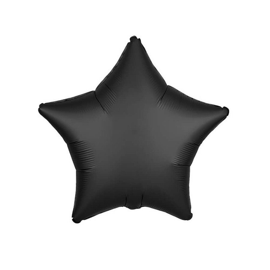 Halloween * | Anagram Satin Luxe Black Star Foil Balloon 19