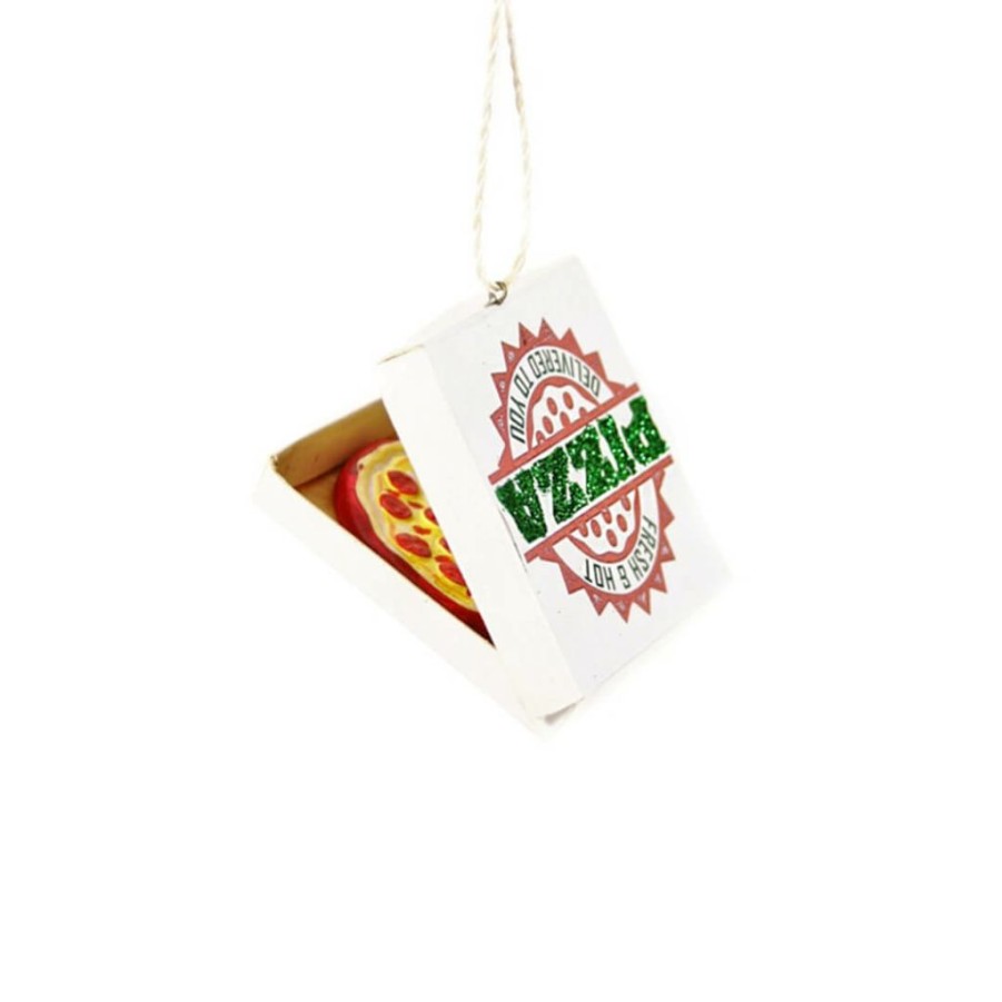 Christmas * | Cody Foster & Co. Preorder: Pizza Delivery Box Ornament 2.75 Christmas