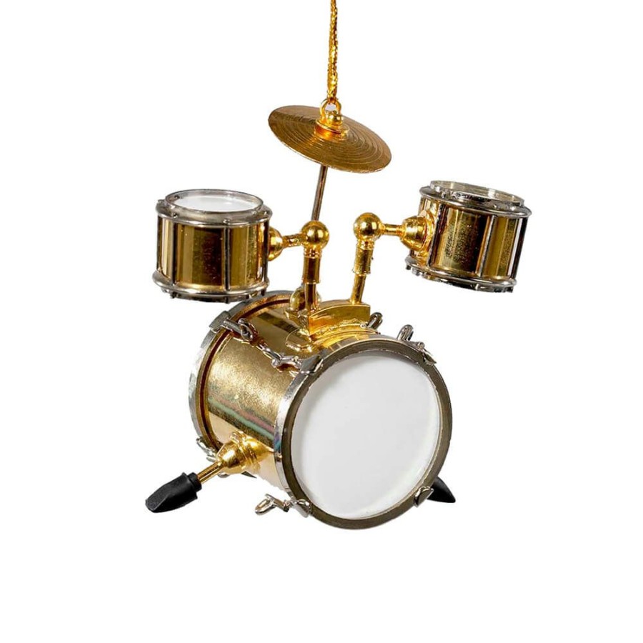 Christmas * | Kurt S. Adler, Inc. Brass Drum Set Ornament 3 Christmas