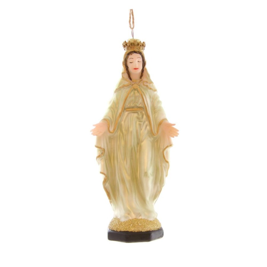 Christmas * | Cody Foster & Co. Gold Crowned Mary Ornament 6 Christmas