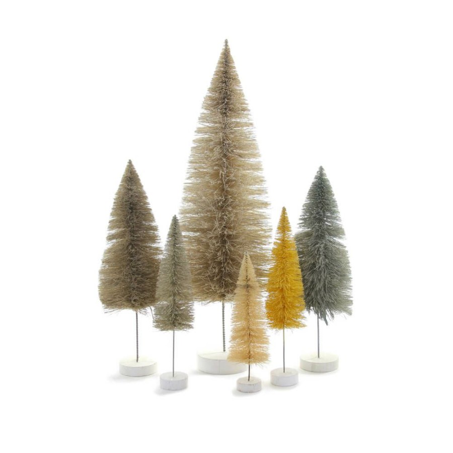 Christmas * | Cody Foster & Co. Christmas White Rainbow Trees (Set Of 6)