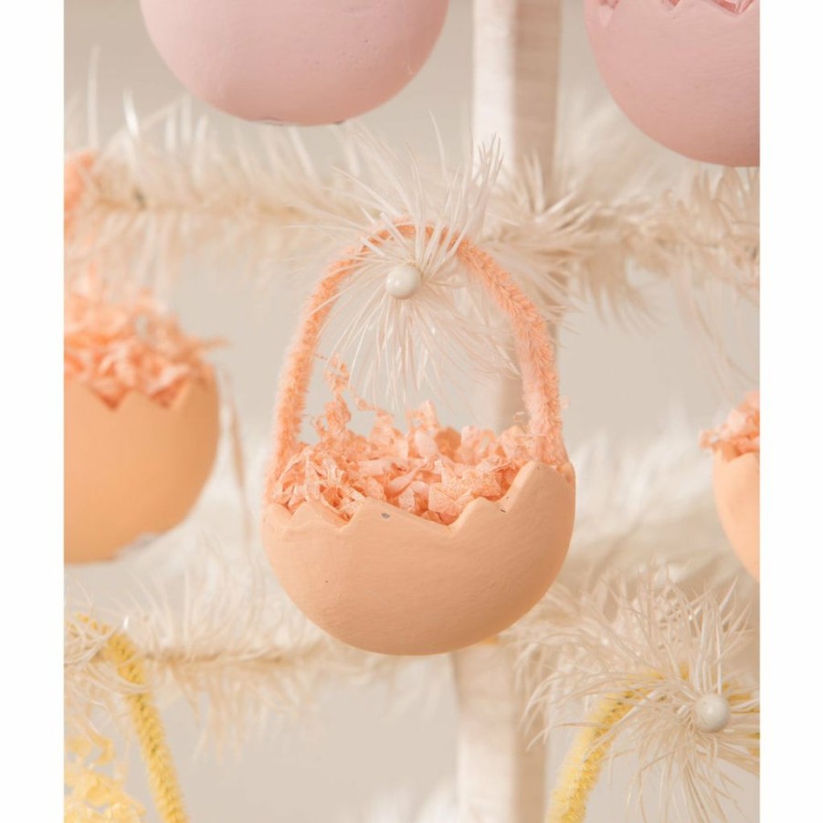 Christmas * | Bethany Lowe Pastel Cracked Egg Ornament Set (Set Of 6) Ornaments