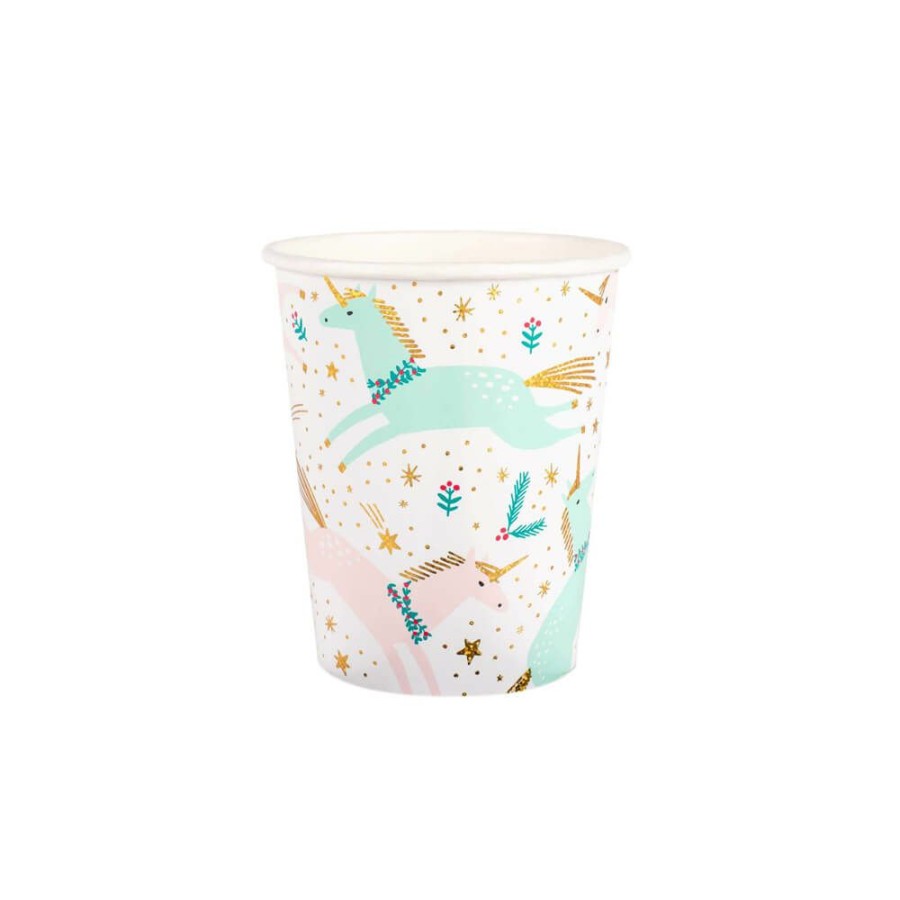 Christmas * | Daydream Society Magical Christmas Unicorn Party Cups