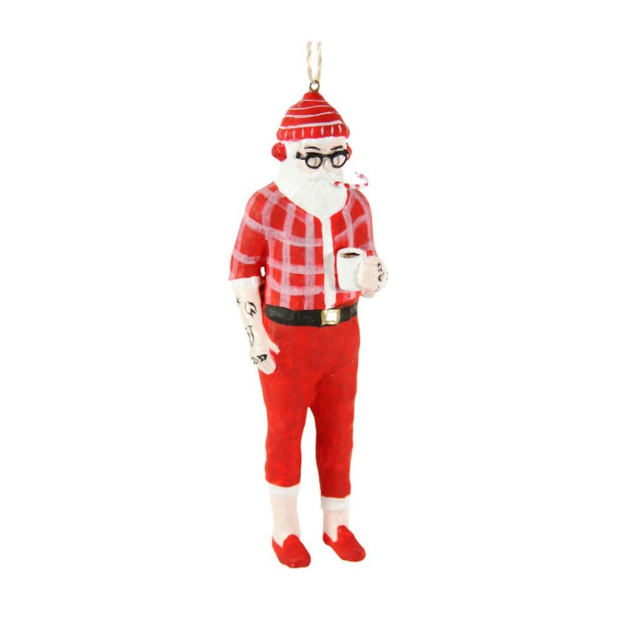 Christmas * | Cody Foster & Co. Preorder: Hipster Santa Ornament 6