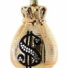 Christmas * | Cody Foster & Co. Gold Money Bag Ornament 4