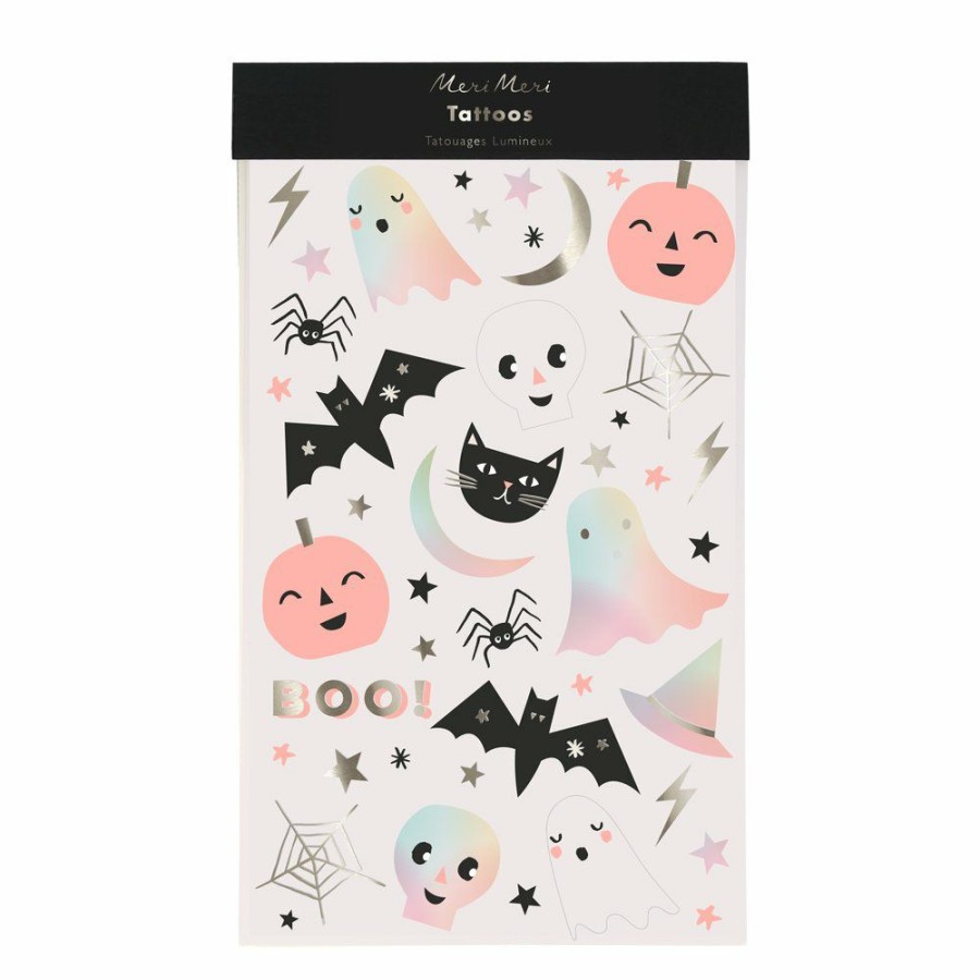 Halloween * | Meri Meri Party Pastel Halloween Temporary Tattoos