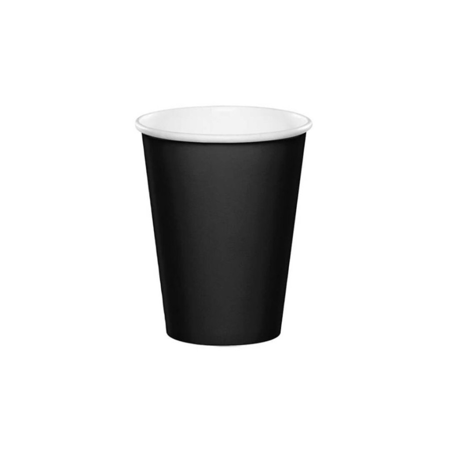 Halloween * | Party Black Paper Cups (8Ct)