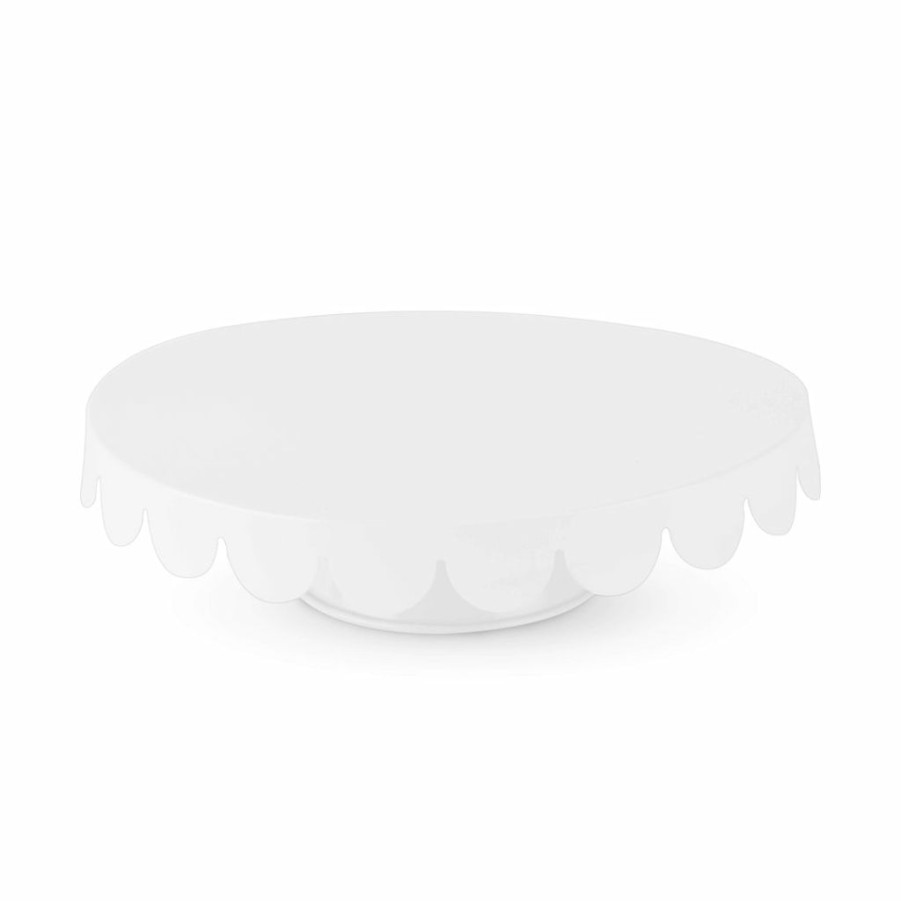 Christmas * | Cakewalk White Metal Cake Stand Party