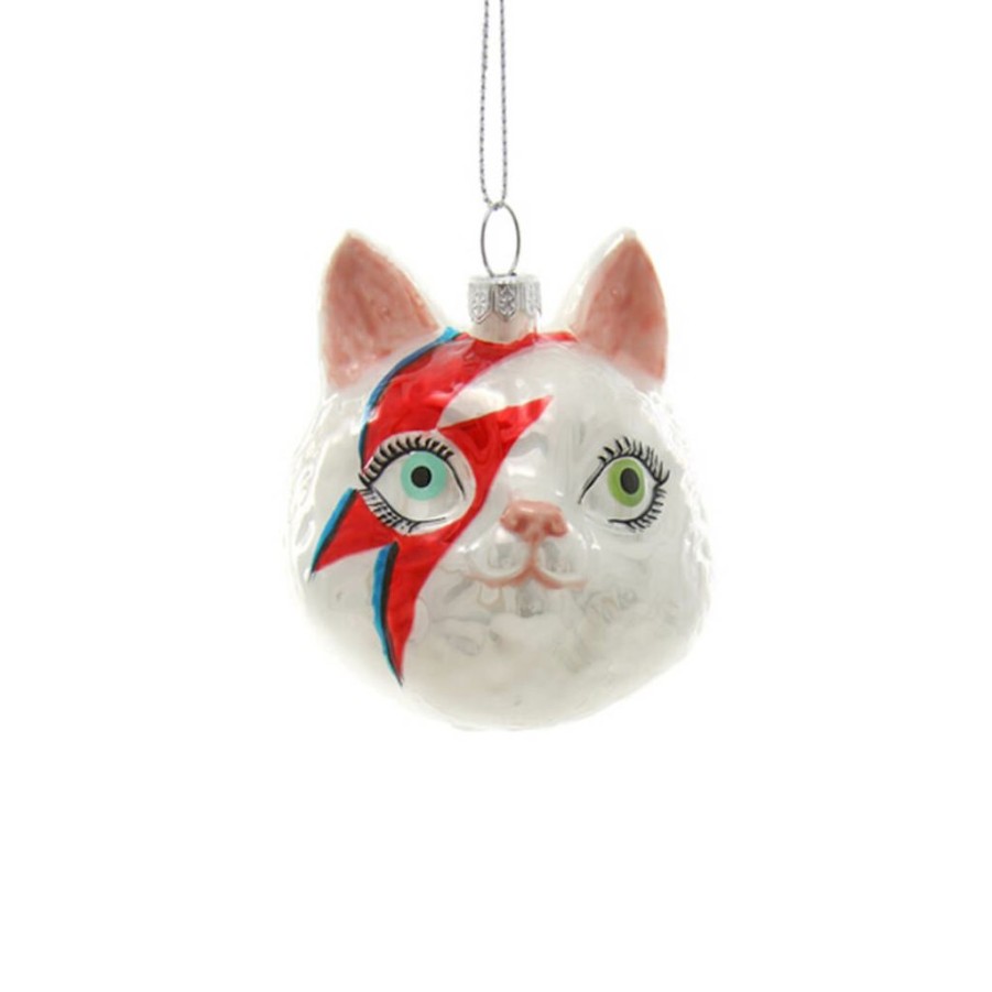 Christmas * | Cody Foster & Co. Meowie Bowie Cat Head Ornament 2.75 Christmas