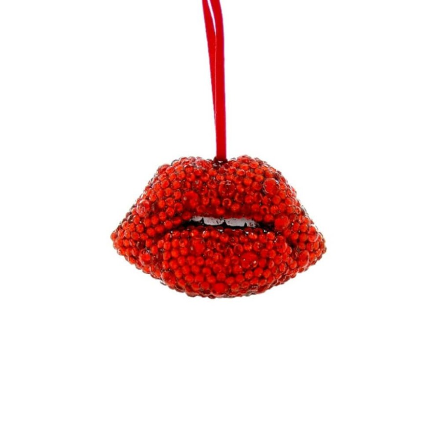 Christmas * | Cody Foster & Co. Preorder: Jeweled Lips Ornament, 3