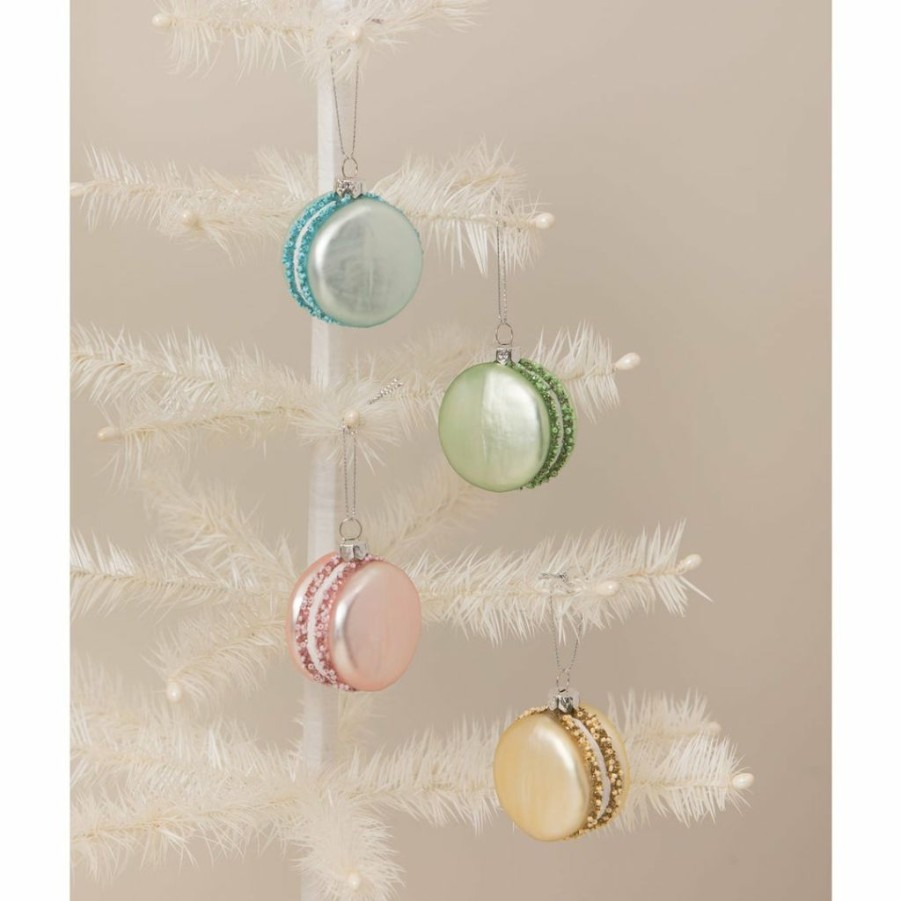 Christmas * | Bethany Lowe Pastel Macaron Ornament Set (Set Of 4) Ornaments