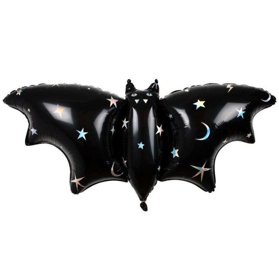 Halloween * | Meri Meri Party Halloween Sparkle Bat Foil Balloons (3 Pack)