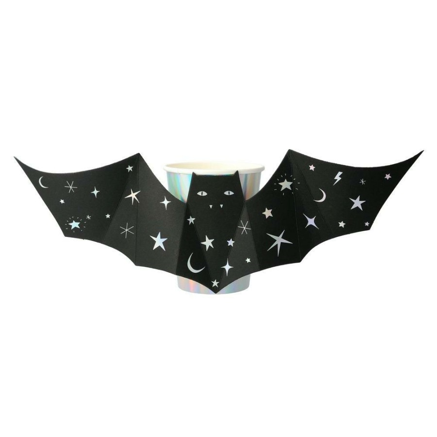 Halloween * | Meri Meri Party Halloween Sparkle Bat Cups