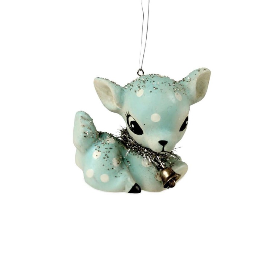 Christmas * | Bethany Lowe Aqua Fawn Ornament