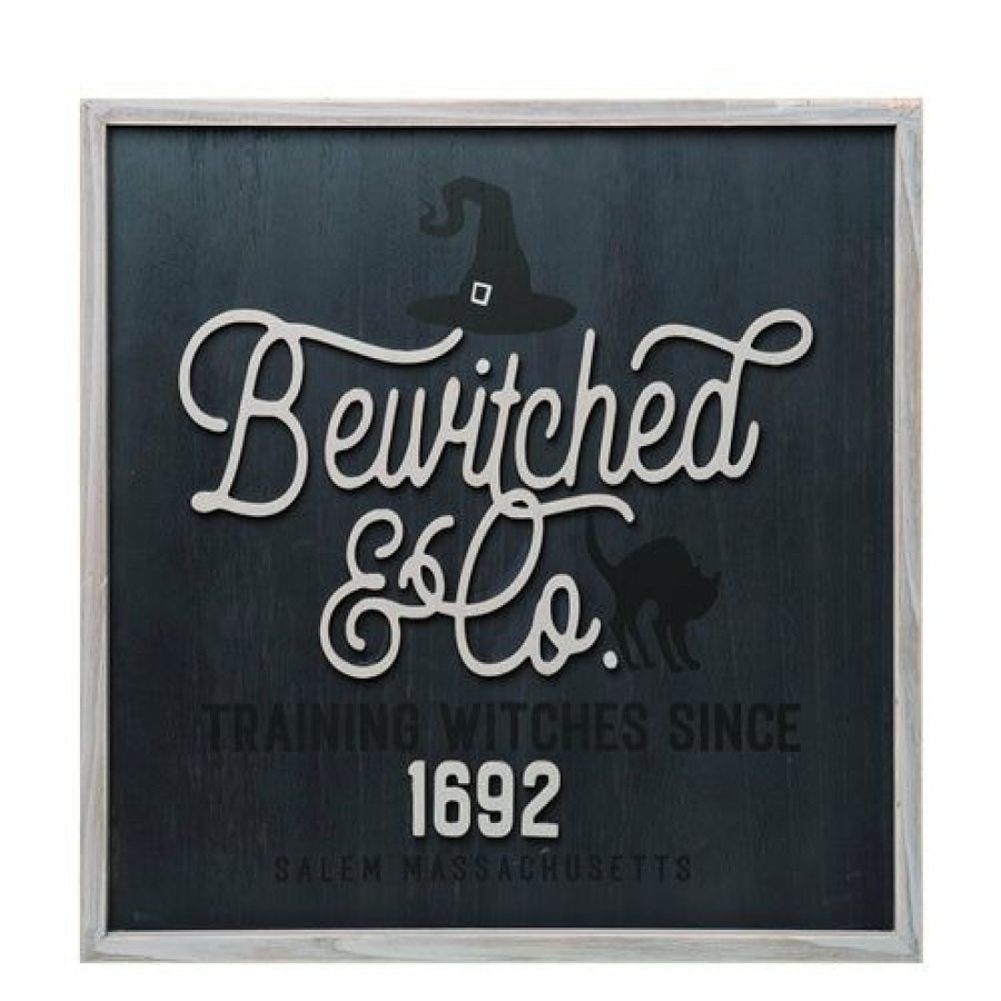 Halloween * | Transpac Imports Bewitched Framed Halloween Wall Art