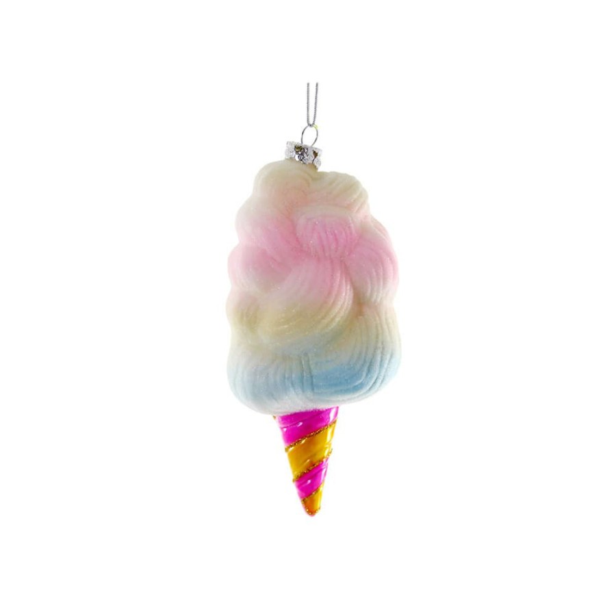 Christmas * | Cody Foster & Co. Cotton Candy Glass Ornament 5.25 Christmas