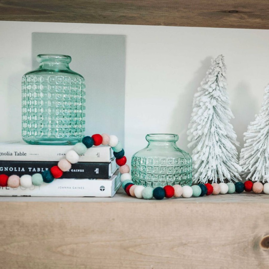 Christmas * | The Whimsical Woolies Falalalala Christmas Wool Ball Garland Party