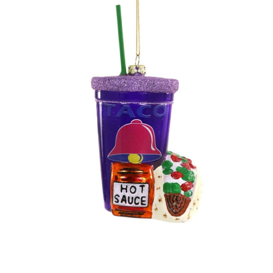 Christmas * | Cody Foster & Co. Preorder: Fast Food Taco Ornament 5.75 Christmas