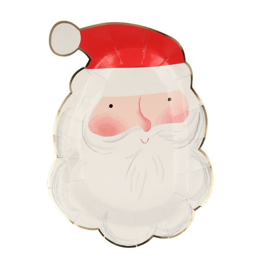 Christmas * | Meri Meri Party Jolly Santa Plates