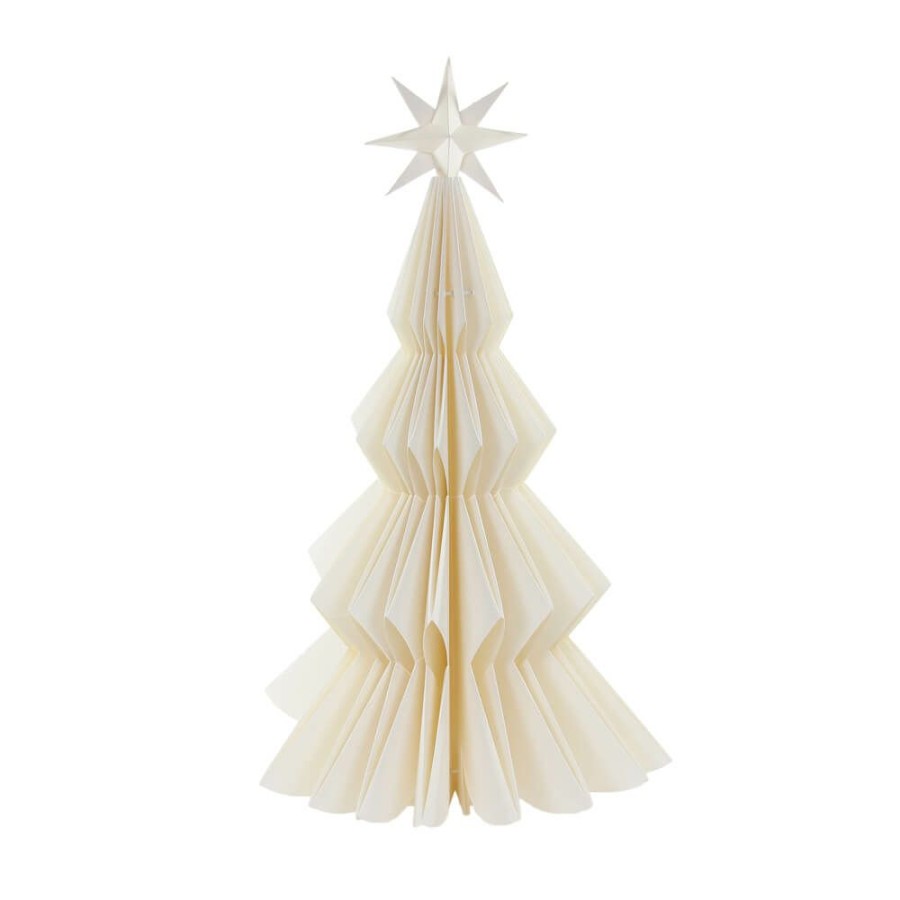 Christmas * | Cody Foster & Co. White Star Paper Tree 18 Christmas